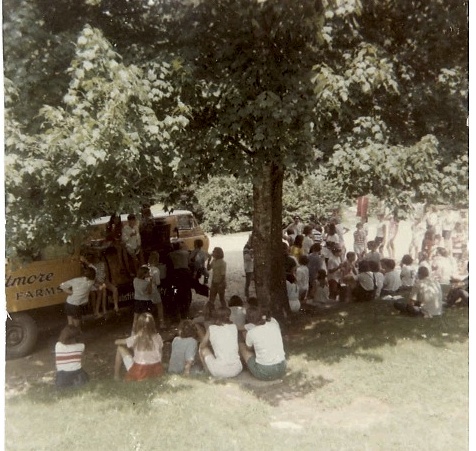 The Biltmore Train arrives at Rockbrook Camp