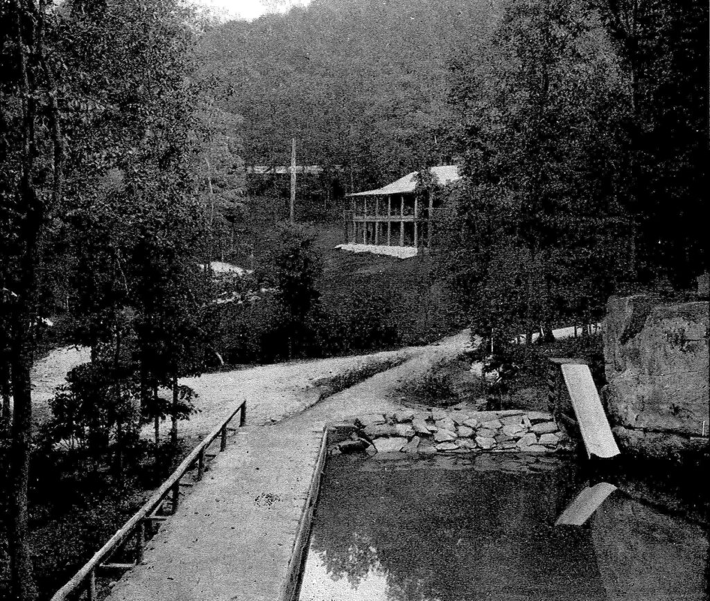 Rockbrook Camp, founded 1921, Lake and Lodge View