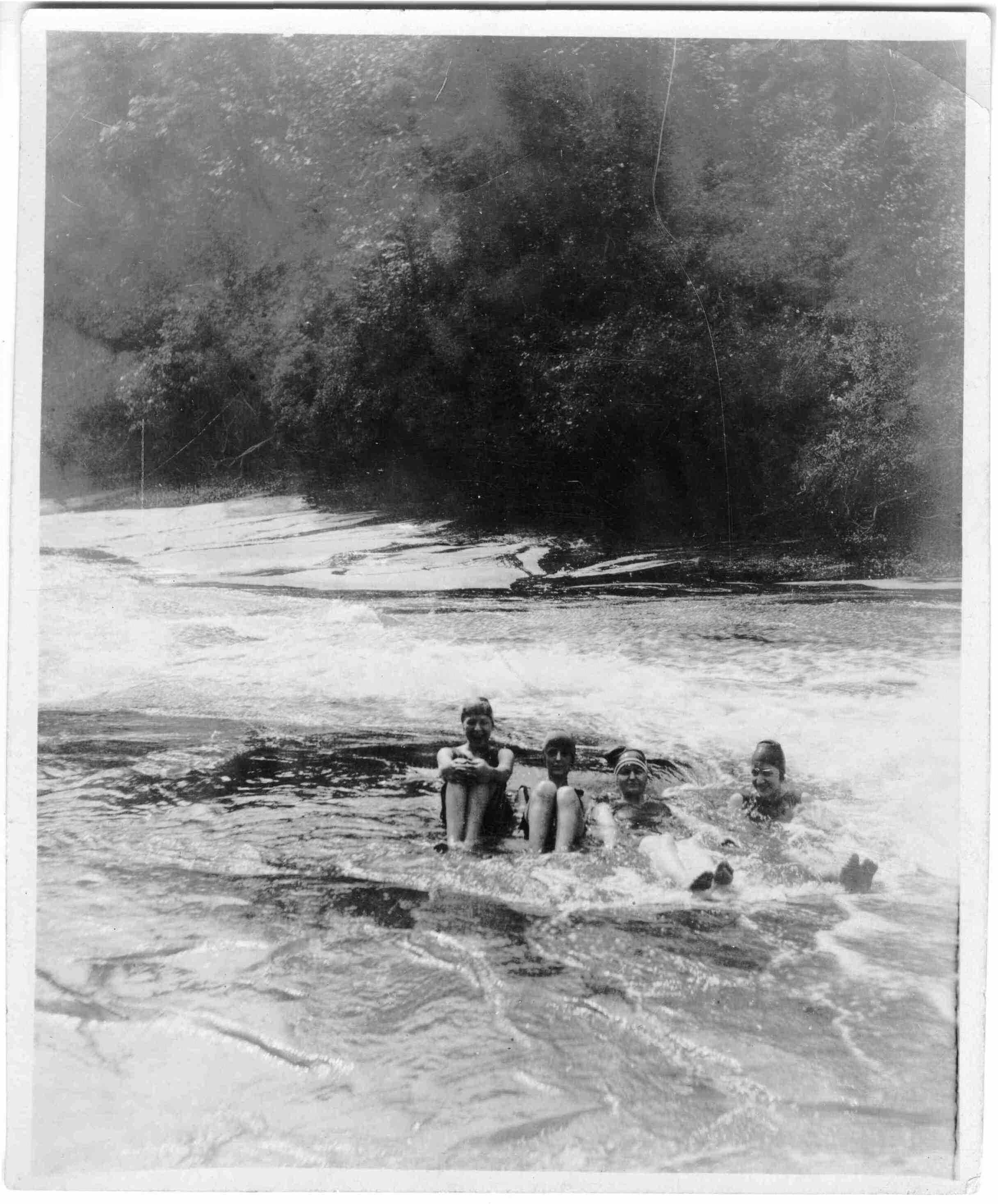 Rockbrook Campers at Triple Falls Dupont Forest