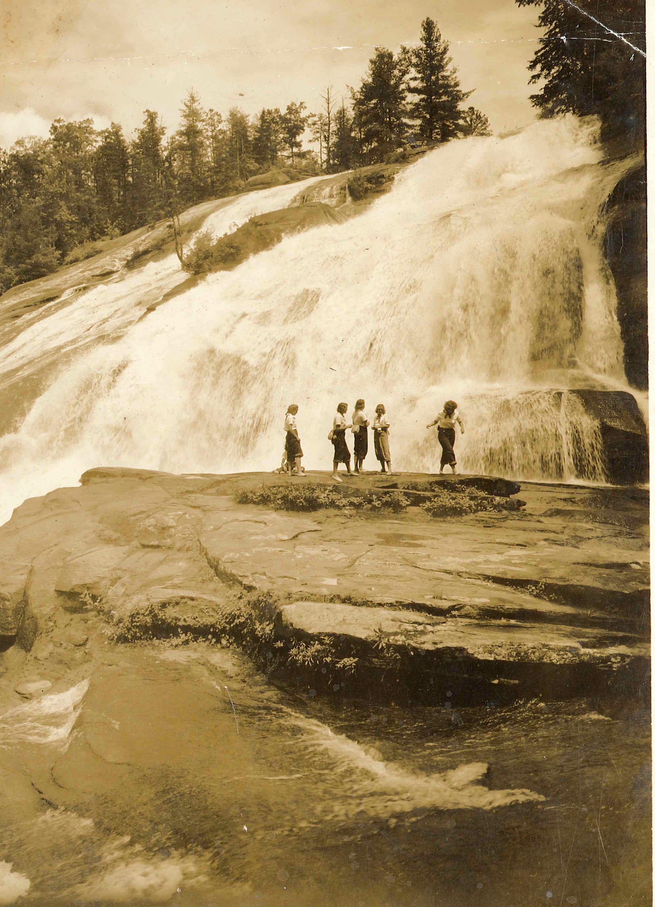 Rockbrook Campers enjoy a waterfall hike