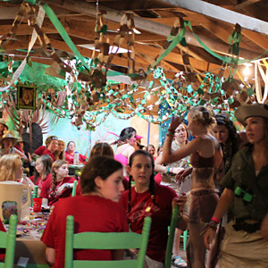 Dancing at camp safari banquet