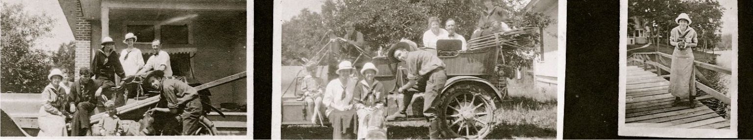 Nancy Carrier and friends prepare for a road trip