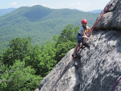 Girl Mountain Climbing