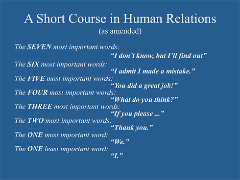 Course in Human Relations and Leadership