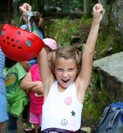 Excited Camp Kid