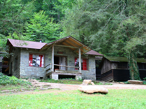Rockbrook Camp Junior stone lodge