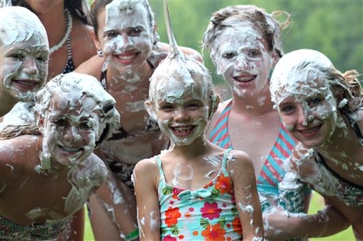 Shaving Cream tiny girls