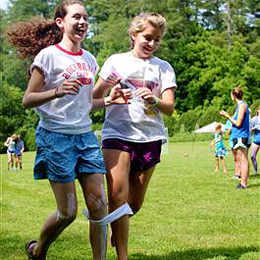 three-legged race kids