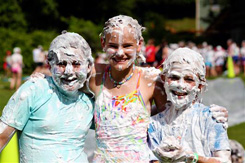 Camp shaving cream fight