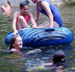 Girls Camp Swimming