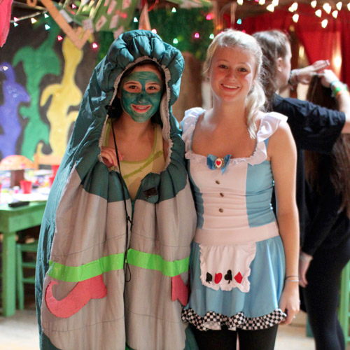 Alice and Caterpillar costumes for banquet