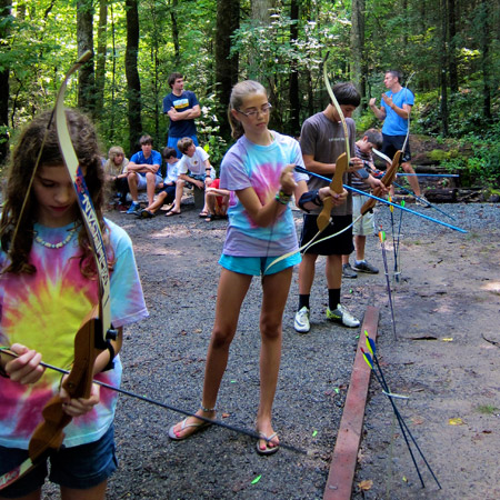 Camp Girls and Boys Archery Tournament