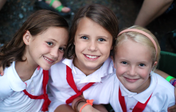 Rockbrook girl summer campers