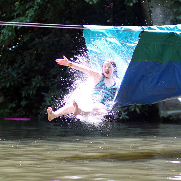 Camp Water Slide girl