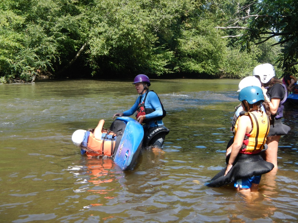 Kayaking at camp