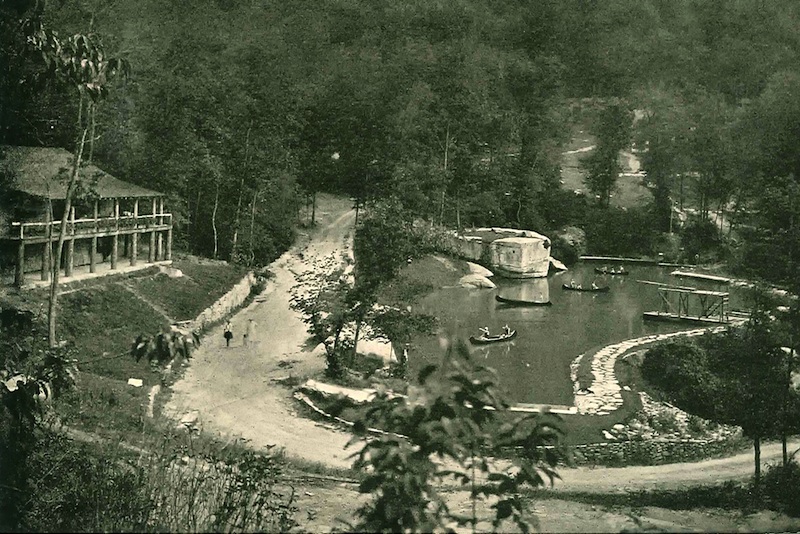 Camp lake 1932 from hill