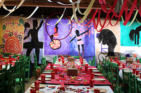 Circus decorations banquet