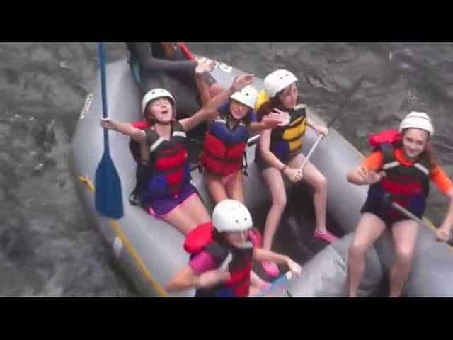 whitewater rafting camp fun