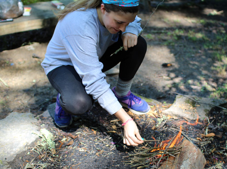 Fire Building girl