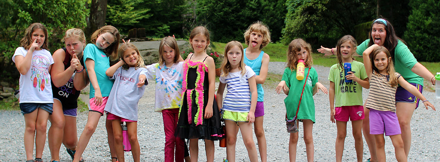 Camp Girls being silly goofy