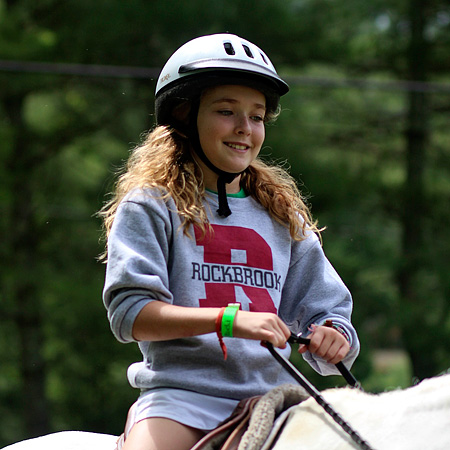 Horse show girl rider