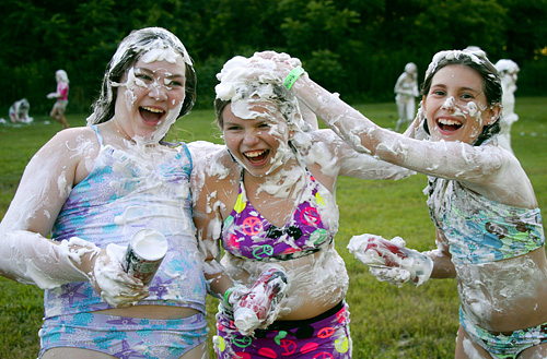 Shaving cream group fun