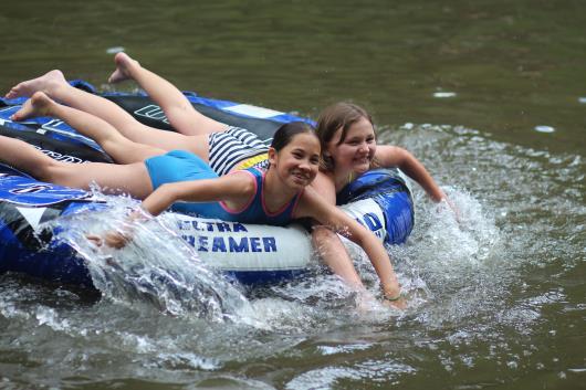 Making a Splash in the lake