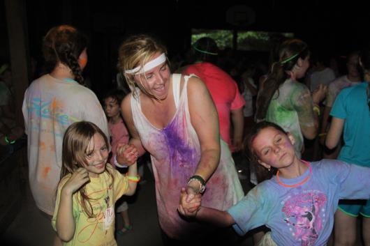 Messy camp dance