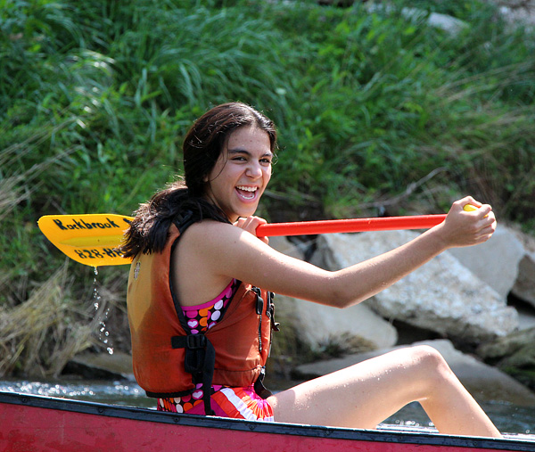 Camp Girls Canoeing trip