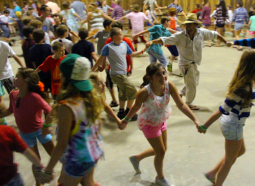 Campers Square Dancing