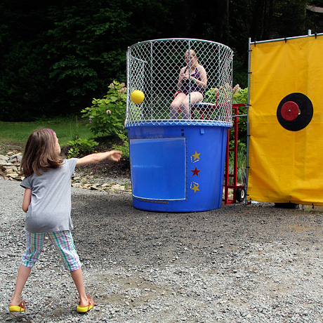 Girls Camp Dunking Booth
