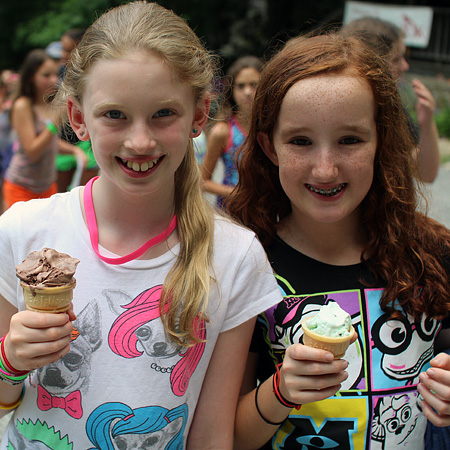 Ice Cream campers with cones