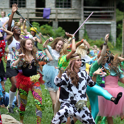 Camp Girls doing the Harlem Shake