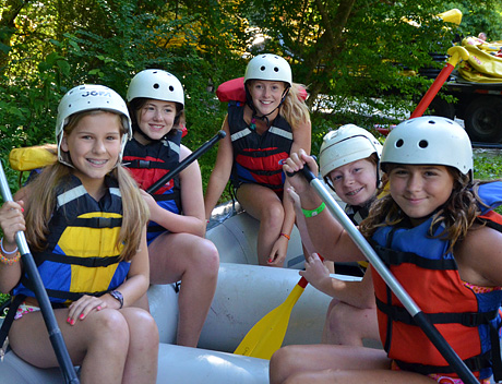 Camp girls ready for whitewater action