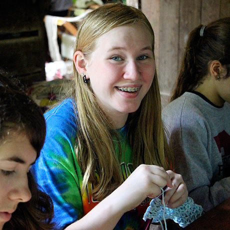 Knitting Camp Kid