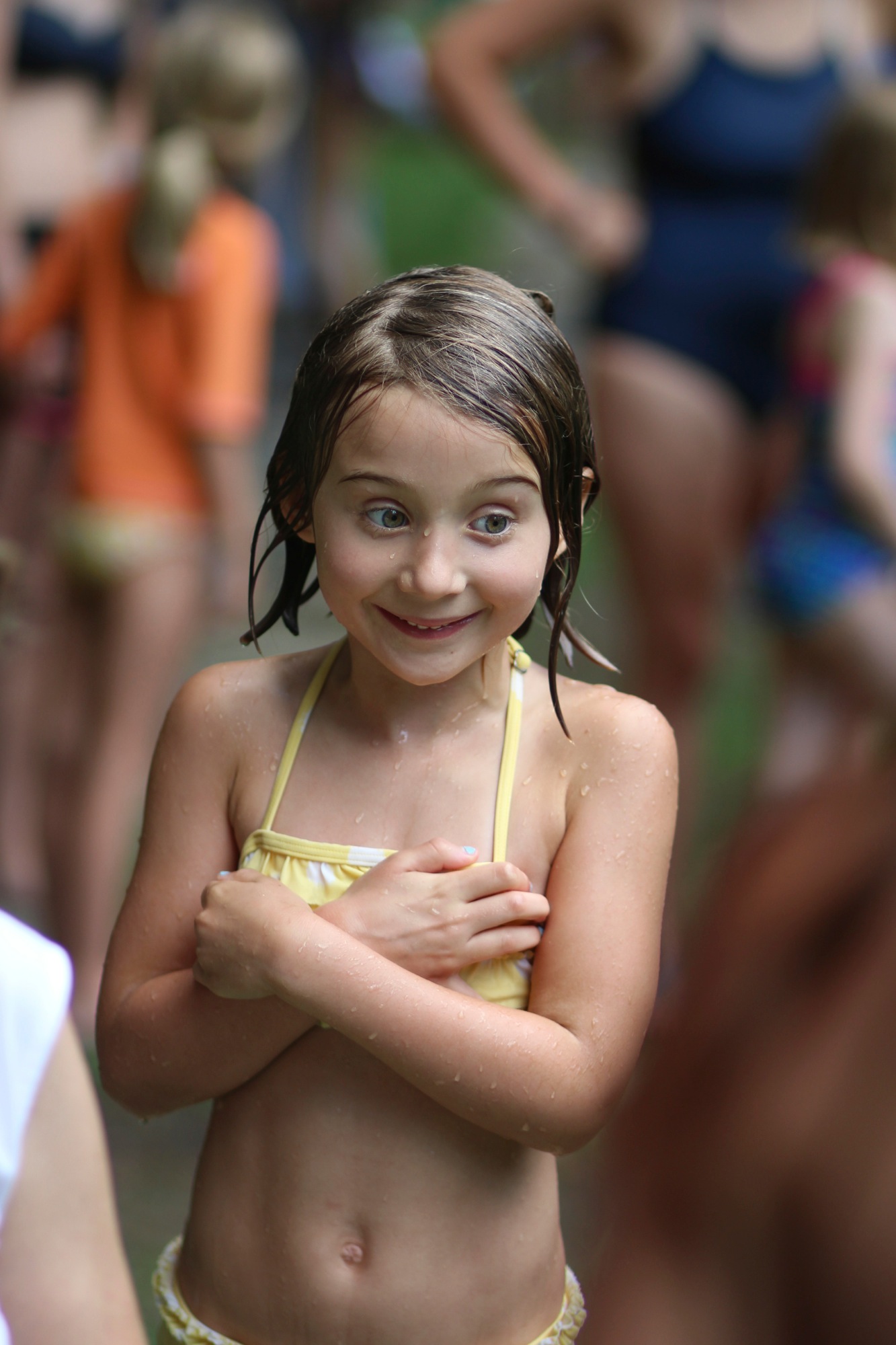 Summer swim smile