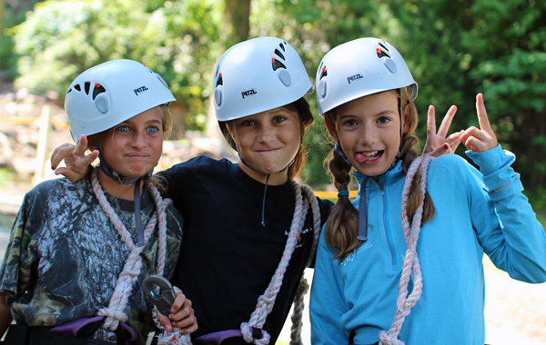 Camp Girls CLimbing and Goofy