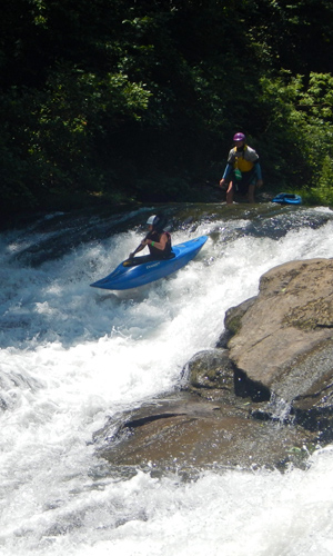 NC Green River Kayak kid