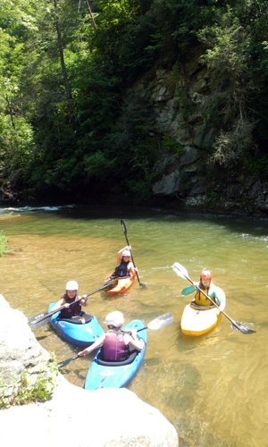 Kayak trip on the upper green river