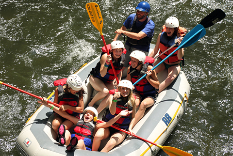 Camp Whitewater Rafting Laughter