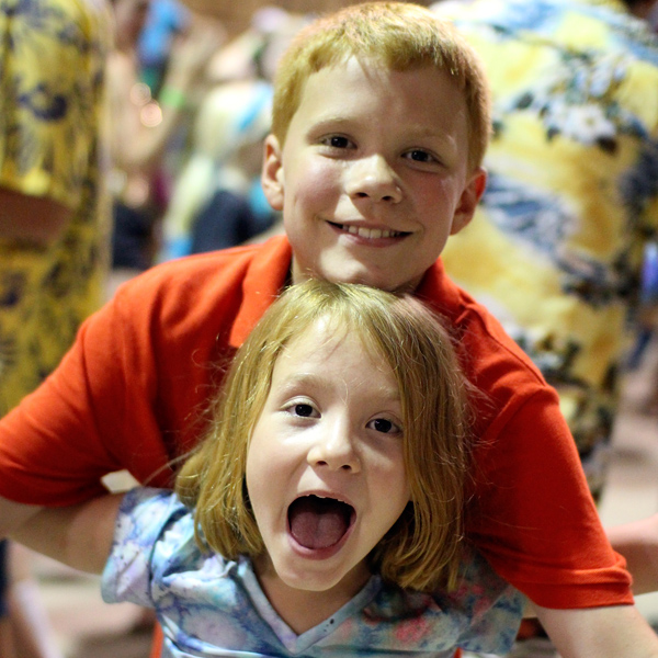 Brother Sister Pair at Camp Dance