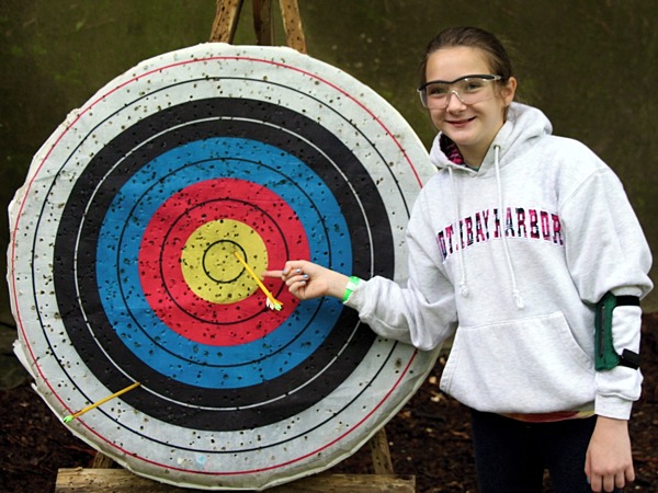 Archery Bullseye girl