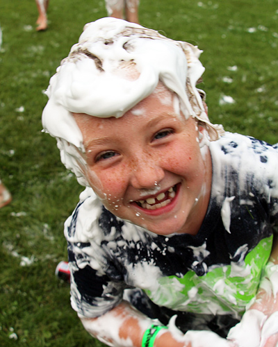 Girl Shaving Creamed