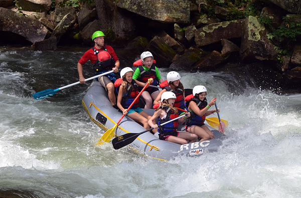 Rafting the nantahala river falls