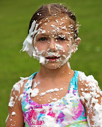 Shaving Creamed Child