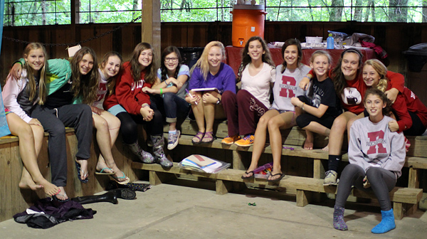 Camp Group of Girls