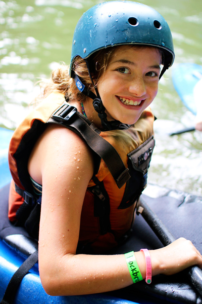 Summer Camp Kayaker Girl