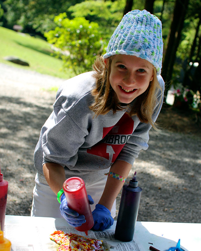 Tie Dye Craft Camp Girl