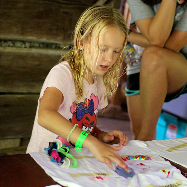 summer camp shirt painting