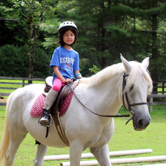 kid horseback riding